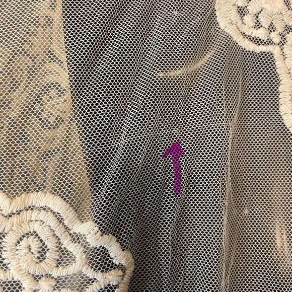 Time-and-tru Women's Cream and White Coat - Picture 3 of 5